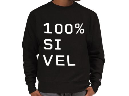 100% SIVEL Champion Sweatshirt by SIVEL + SHARP (Black) Online now