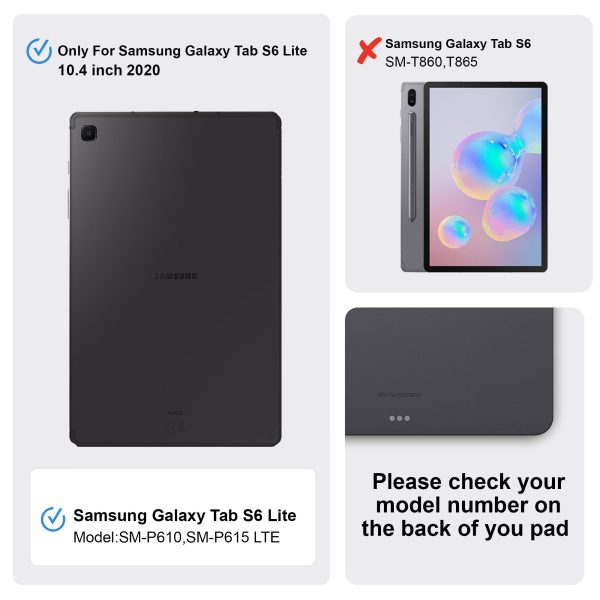 360 Degree Rotating PU Leather Tablet Flip Cover For Samsung Galaxy Tab S6 Lite SM-P610 Online Sale