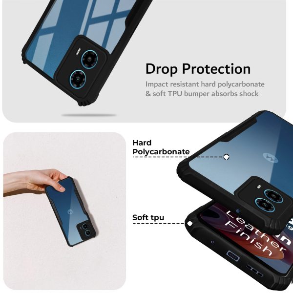 Premium Acrylic Transparent Back Cover for Motorola G34 5G Sale