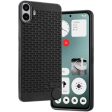 Soft Silicone Mobile Back Cover For CMF By Nothing Phone 1 with Dash Type Groove and Matte Gray Camera Ring Hot on Sale