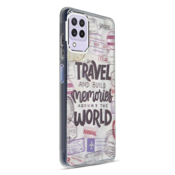 Wrinkle & Artistic Wave Printed Phone Case For Samsung A22 4G on Sale