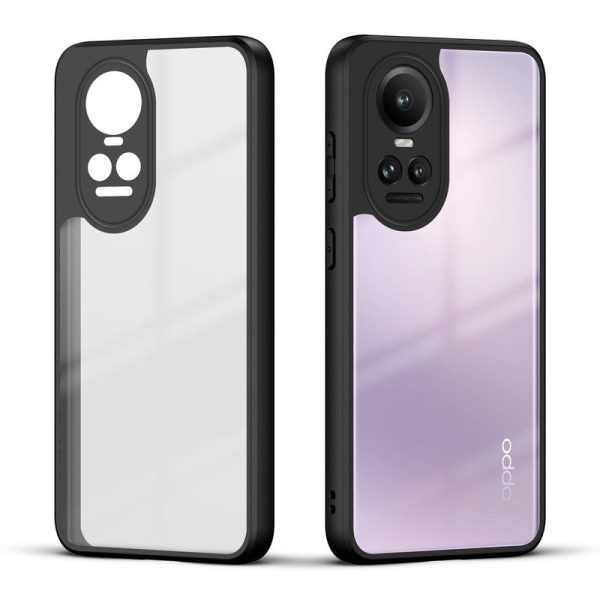 Premium Silicon Soft Framed Case with Clear Back Cover for Oppo Reno 10 Pro 5G For Discount