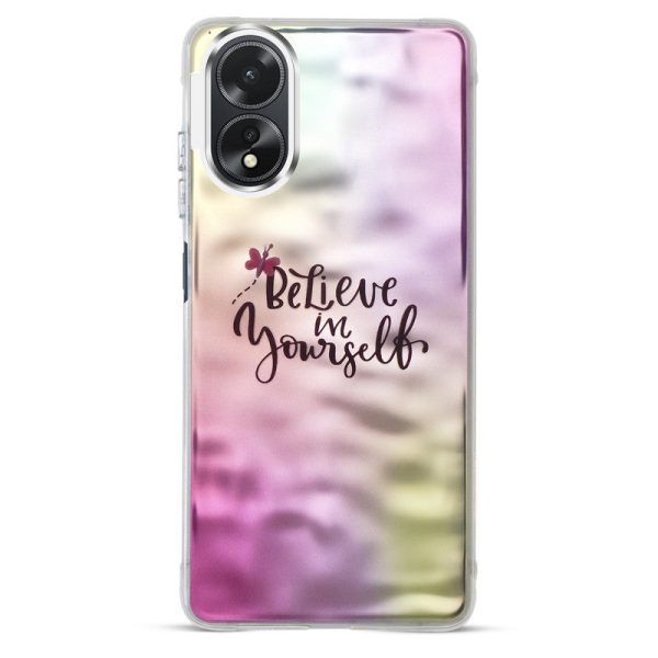 Wrinkle & Artistic Wave Printed Phone Case For Oppo A18 on Sale