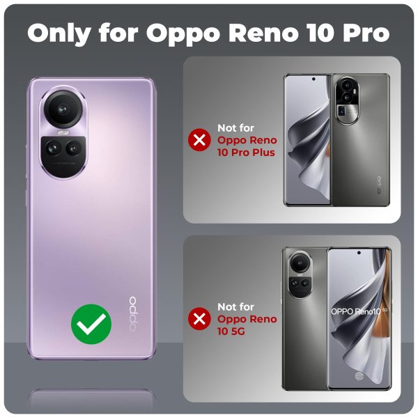 Premium Silicon Soft Framed Case with Clear Back Cover for Oppo Reno 10 Pro 5G For Discount