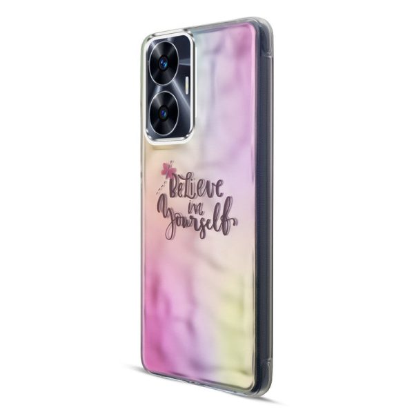 Wrinkle & Artistic Wave Printed Phone Case For Realme C55 Online now