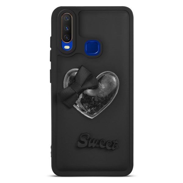 Bow Heart Cute Phone Back Cover for Vivo Y15 Fashion