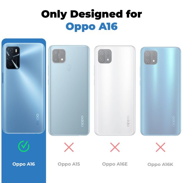 Silicone Frame Transparent Hard Back With Holder Kickstand Case For Oppo A16 Online now