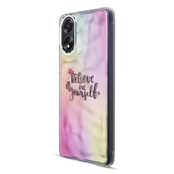 Wrinkle & Artistic Wave Printed Phone Case For Oppo A18 on Sale