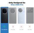 Transparent Back Cover with Silicone frame Matte Ring Holder Kickstand Case For Vivo X100 Pro 5G Online