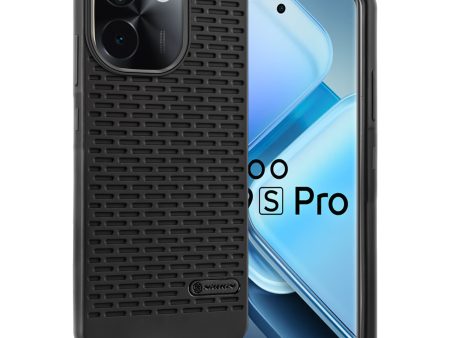 Soft Silicone Mobile Back Cover For iQOO Z9s Pro 5G with Dash Type Groove and Matte Gray Camera Ring Online Hot Sale