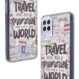 Wrinkle & Artistic Wave Printed Phone Case For Samsung A22 4G on Sale