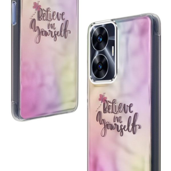 Wrinkle & Artistic Wave Printed Phone Case For Realme C55 Online now